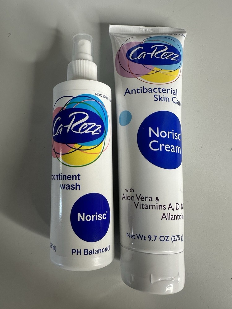 Ca-Rezz Antibacterial Skin care Norisc Cream 9.7 oz Incontinent Wash HP Balance
