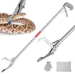 Extra Long 78″ Folding Snake Grabber Tool – Stainless Steel, Corrosion Resistant