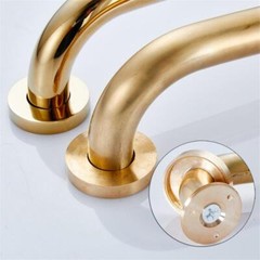 Gold Polished Brass Bathroom Bath Shower Safety Grab Bar Toilet Hand Rail Holder