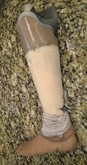 Vintage Prosthetic Leg Kingsley Left Leg Oddity Medical Display Halloween Prop