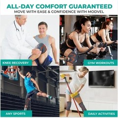 Knee Sleeve Compression Brace Support For Sport Gym Joint Pain Arthritis Relief