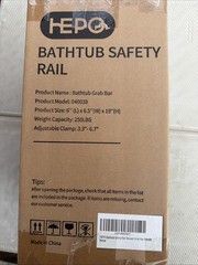 HEPO Bathtub Grab Bar Up To 250 Pounds Adjustable Clamp