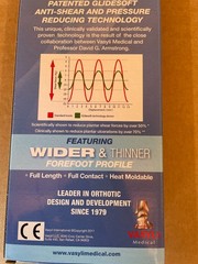 Vasyli Signature David Armstrong II Sensitive Feet Orthotic Insole X-LARGE New!