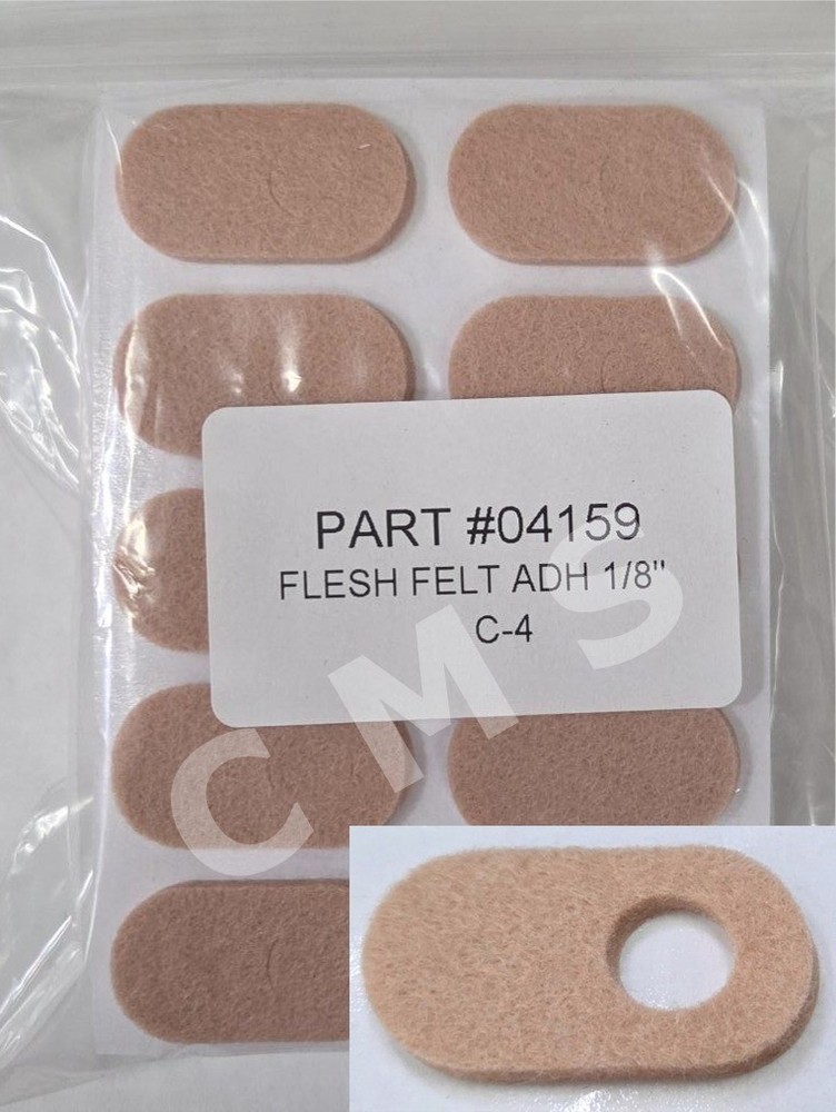 AETNA Adhesive Flesh Felt 1/8“ Wool Pre-cut Corn Pads 100/BG 610-04159 C-4