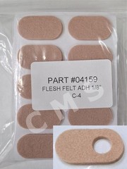 AETNA Adhesive Flesh Felt 1/8“ Wool Pre-cut Corn Pads 100/BG 610-04159 C-4