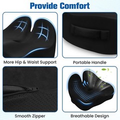 Cushion Lab Patented Pressure Relief Seat Cushion for Long Sitting Hours