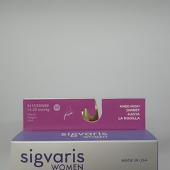 Sigvaris Soft Opaque 15-20 mmHg Closed Toe Knee High Sock Size: Small Short (SS)