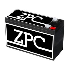 ZPC 12V 9Ah Rechargeable SLA Battery Deep Cycle Replaces 12v 7ah 12v 8ah