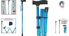 5-Level Adjustable Lightweight Cane with Wrist Strap – Travel-Friendly Design