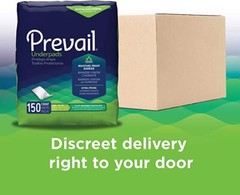 Prevail Total Care Disposable Underpads Fluff 23X36″ / 150 pads