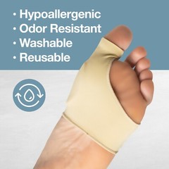 ZenToes Bunion Protector Sleeves Half Sock with Gel Guards Pads – 1 Pair