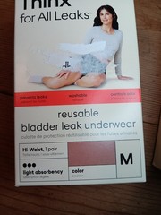 2 Pack THINX Reusable Bladder Leak Underwear High Hi Waist Desert Rose Pink NEW