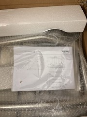 STARDRIX ADA FOLDING SHOWER SEAT 18X16 WALL MOUNT BENCH 400LB WHITE NEW