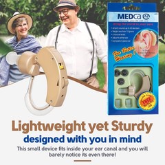 Compact Digital Hearing Aid with Volume Control & Noise Reduction for Easy Use