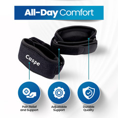 Tennis Elbow Brace Support Arthritis Tendonitis Golfer Arm Joint Pain Band Strap