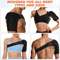 Shoulder Brace for Torn Rotator Cuff, Arm Sling & Compression Sleeve for Pain Re
