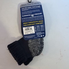 Foot Comfort Graduated Compression Ankle Medium 4 1/2-8 Men Anti-Microbial Socks