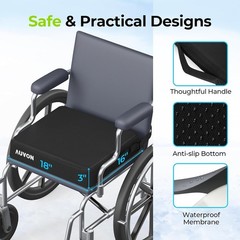 X-Large Cooling Gel Seat Cushion – Ideal for Back Pain Relief & Comfort