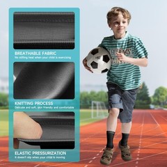 2 Pairs Kids Compression Ankle Braces Lightweight Non Slip Sleeve Pink Cherub M