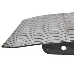 1&2PCs 29″ x 48″ Shed Ramp for Riding Mower Anti-Slip Punch Plate Ramp 1500 LB