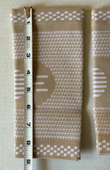 PowerLix Elbow Brace Compression Support 1 Pair Beige and White Size Small New