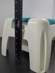 The First Years Vintage Sit & Store Bathroom Stool Teal White Storage 90’s