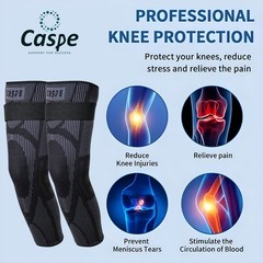 Full Leg Compression Sleeve Knee Support Brace Meniscus Tear Arthritis Pain Gym