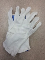 2 Pairs Cara 100% Dermatological Cotton Gloves Medium Sizes 7.5-8.5 Free Shiping