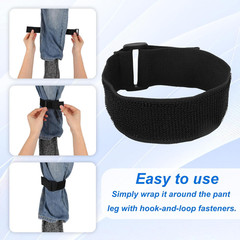 Elastic Ankle Straps, Nylon Adjustable Pant Leg Bands Unisex Boot Straps for Cyc