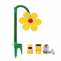 Garden Lawn Sprinkler Flower Shape Razy Spin 720 Rotating Water Spray Yard Lawn