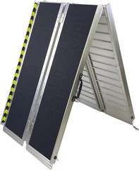 Fit For 8FT Used Home Wheelchair Ramp Non-Skid Folding Aluminum Ramps Steps