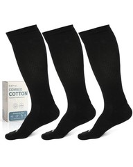 Compression Socks 20-30mmHg for Men & Women, Knee High Support for Travel & Work