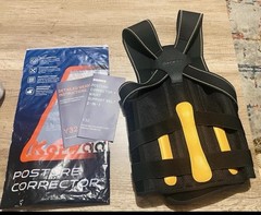 Kepwaq Posture Corrector Back Support Brace Adjustable Y32 Black/Yellow