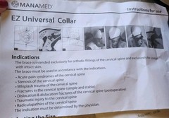 New Adult EZ Collar 80 Universal Adjustable Rigid Cervical Collar Neck Brace