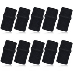 10 Pcs Black Finger Sleeves, Breathable Finger Brace, Compression Support for Ar