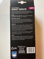 RITE AID, Adjustable WRIST BRACE Left Hand, Size: S/M