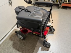 Open Box Pride Jazzy Elite ES Power Wheelchair Red w/ Charger – Unused