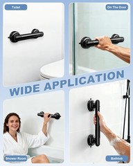 2Pack Shower Grab Bar 11″ Showers Suction Bar Handle Bathroom Safety Grip Handle