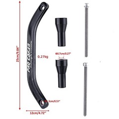 PRO CAKNE Motorcycle Rear Grab Handle Bar Aluminum Rear Seat Rail Kit black