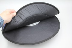 360° Rotating Car Seat Pad Chair 15″ Elderly Swivel Non-slip Spinning Blue Black