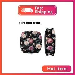 Luarisgur Rose Seat Cover for Walkers for Seniors Floral Walker Seat Covers for
