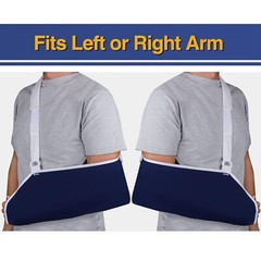 ARM SLING, Blue, Large, Lightweight and Breathable. 17 3/4″ Long