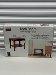 Seville Flat Teak Bench