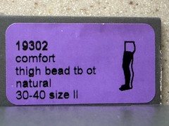 Mediven comfort, open toe, natural, thigh bead, 30-40 mg Hg, std, size II, 19302