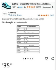 VACOped Achilles Walking Boot + EvenUp Bundle – Size Large – $200 OBO