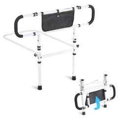 Bed Assist Rail 180° Foldable 450 lb Capacity 4-Level Handle