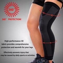 Full Leg Knee Brace Compression Sleeve Sport Support Stabilizers Injury Recovery