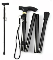 Cane Walking Stick Adjustable Folding walking Aluminum Collapsible Travel Hiking