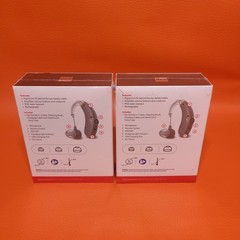 RCA OTC Hearing Aid iP22 Water Resistant Rechargeable Color Gray Right And Left