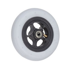 6in Electric Wheelchair Wheel Noiseless Aluminum Alloy Hub Rubber Inflatable BEA
